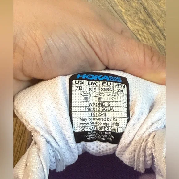 Hoka bondi 9 Running Starlight glow/starlight Women, Excellent Condition Sz 7 - Picture 6 of 9